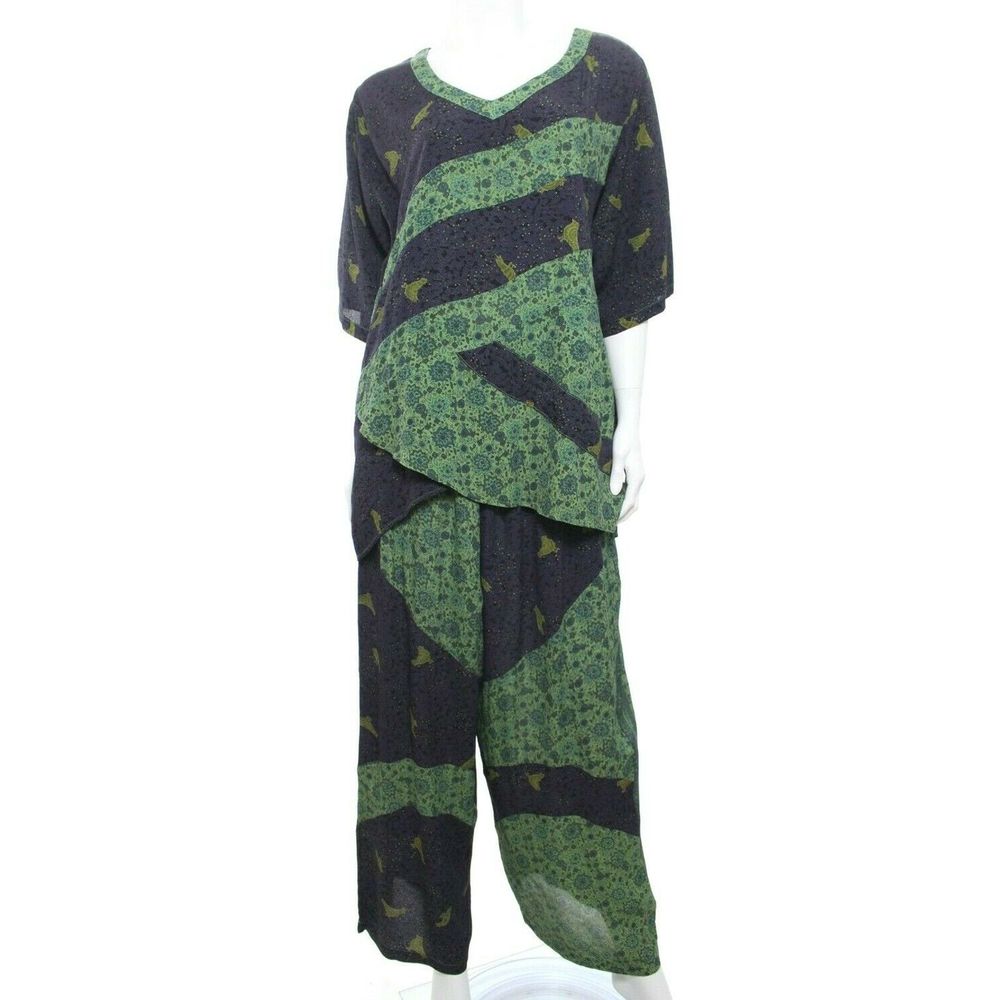 *RARE* Tienda Ho Pants Set Lagenlook Artsy Boho Comfy AF